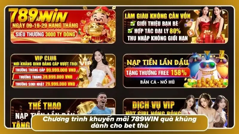 Trang chủ giới thiệu khuyến mãi 789WIN